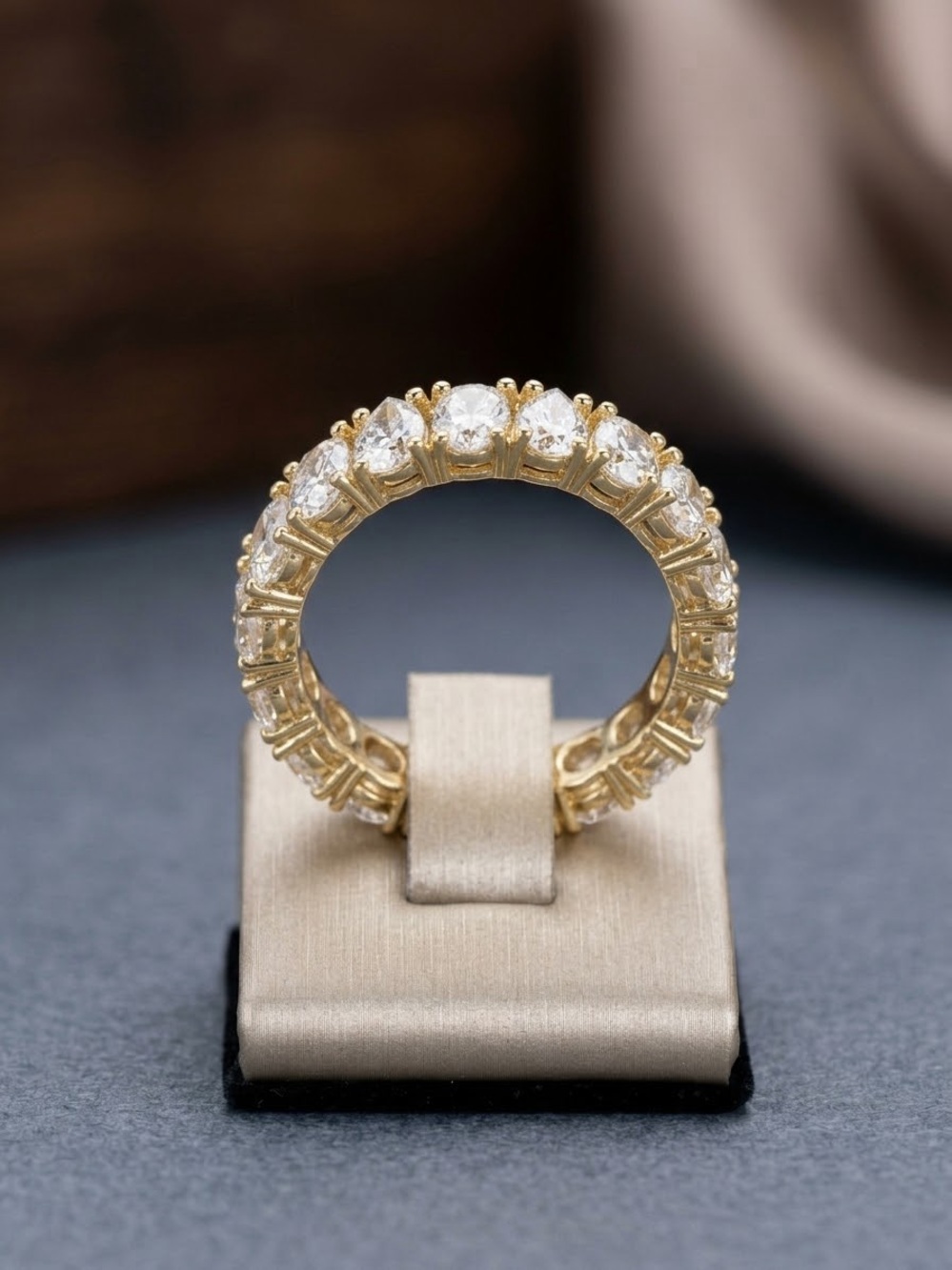 Gold Filled NEW Eternity Band - Sparkling Gold Ring Size 6, Box Included